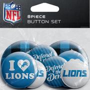 Detroit Lions Buttons, 8ct