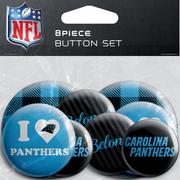 Carolina Panthers Buttons, 8ct
