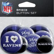 Baltimore Ravens Buttons, 8ct