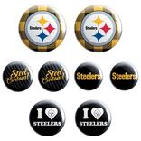 Pittsburgh Steelers Buttons 8ct