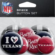 Houston Texans Buttons, 8ct