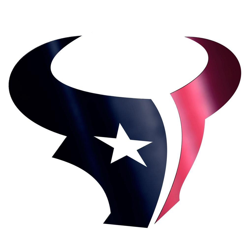 Metallic Houston Texans Sticker 5 1/2in x 7 3/4in Party City