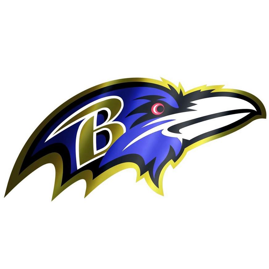 Metallic Baltimore Ravens Sticker
