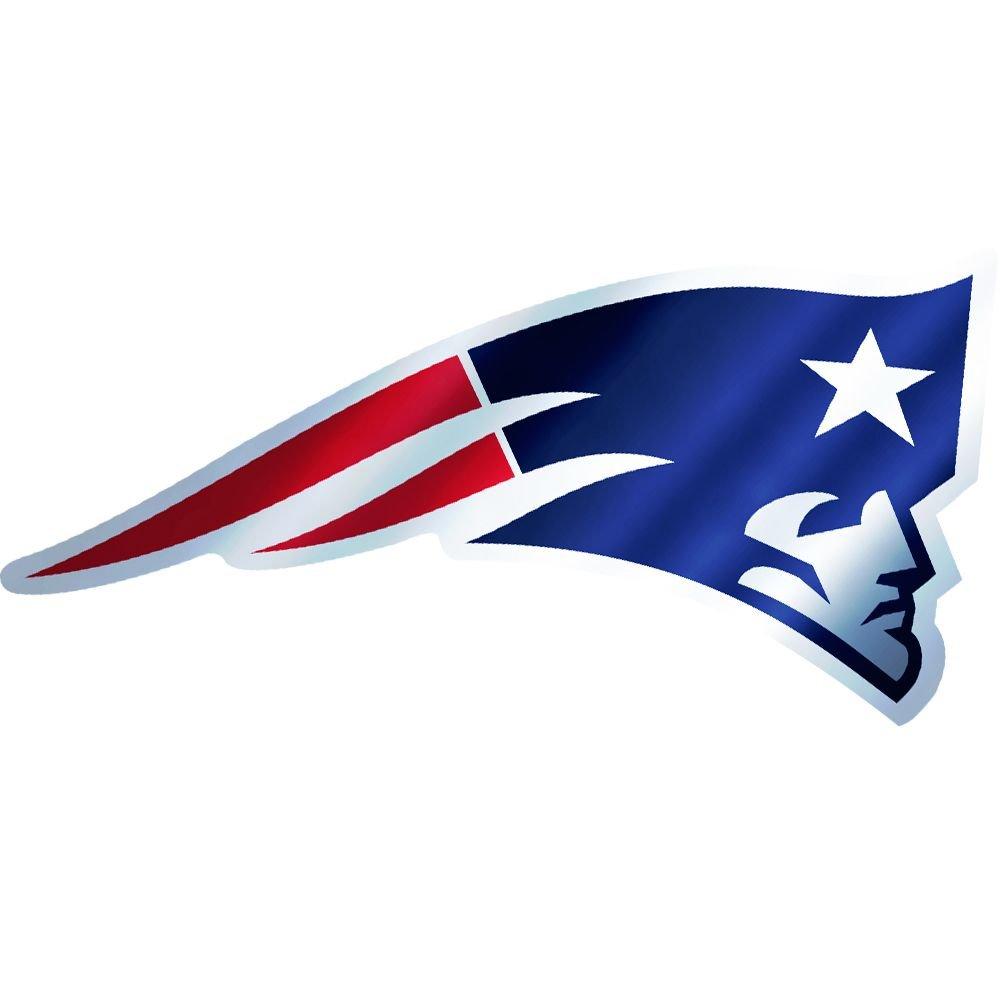 Metallic New England Patriots Sticker 5 1/2in x 7 3/4in | Party City