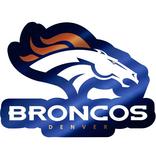 Metallic Denver Broncos Sticker