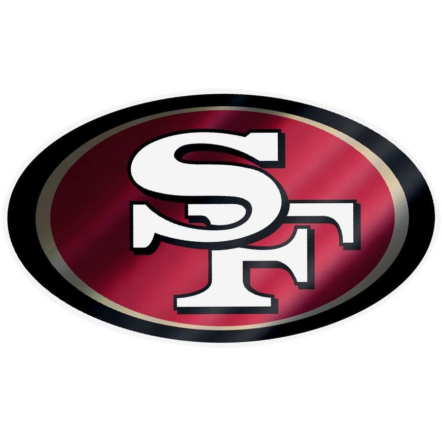 Metallic San Francisco 49ers Sticker