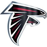Metallic Atlanta Falcons Sticker