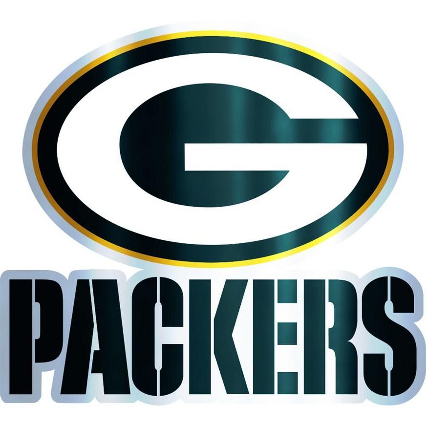 Metallic Green Bay Packers Sticker