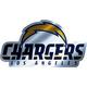 Metallic Los Angeles Chargers Sticker