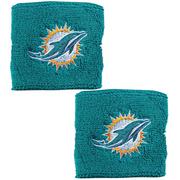 Miami Dolphins Wristbands 2ct