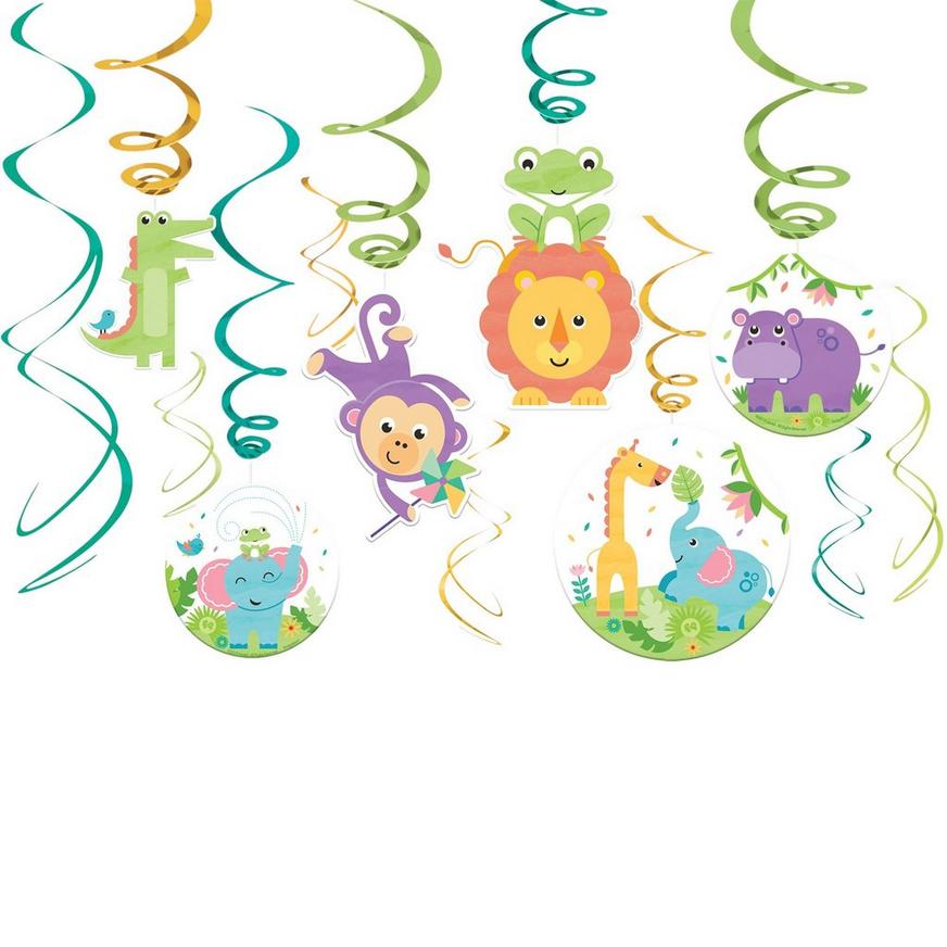 Fisher-Price Hello Baby Swirl Decorations 12ct