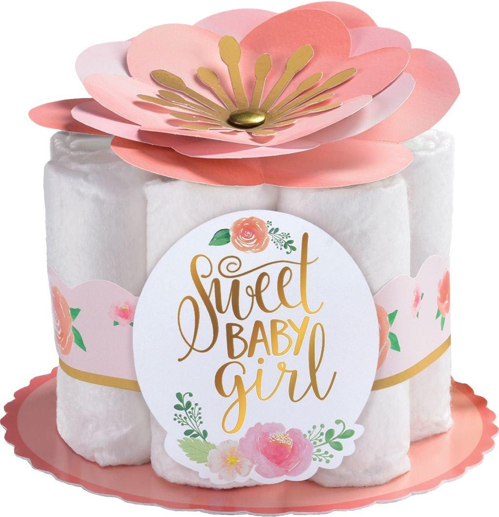 Floral Baby Diaper Centerpiece Kit