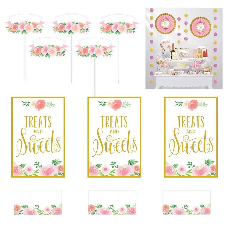Floral Baby Shower Treat Table Decorating Kit 23pc