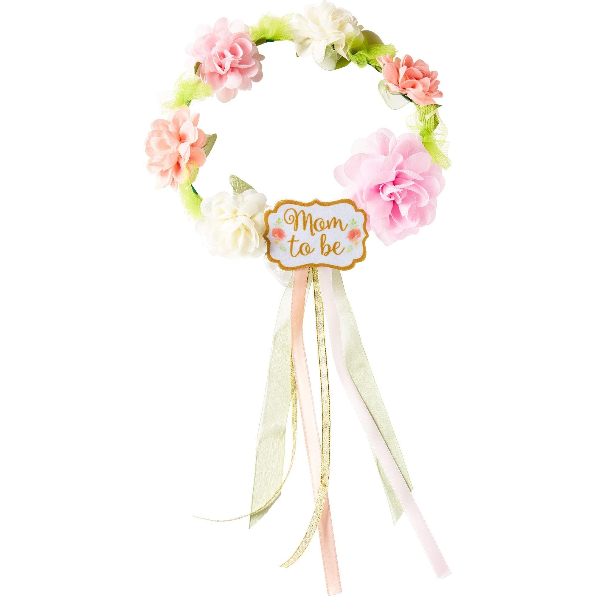 Baby shower flower sales crown