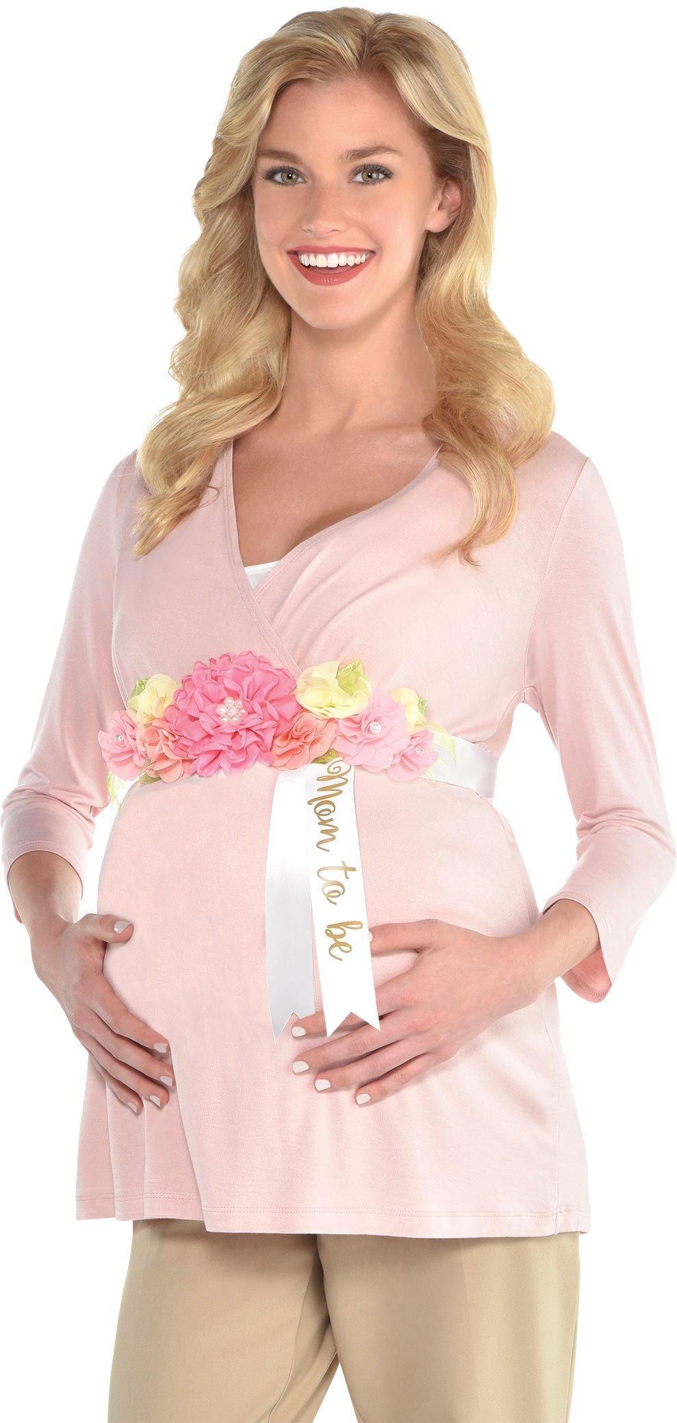 Floral Baby Shower Mom-to-Be Ribbon Sash 4ft