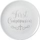 Silver First Communion Round Platter