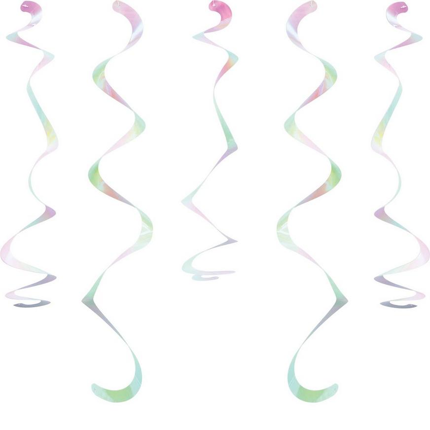 Iridescent Swirl Decorations 10ct