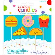 Food Birthday Toothpick Candles 5ct