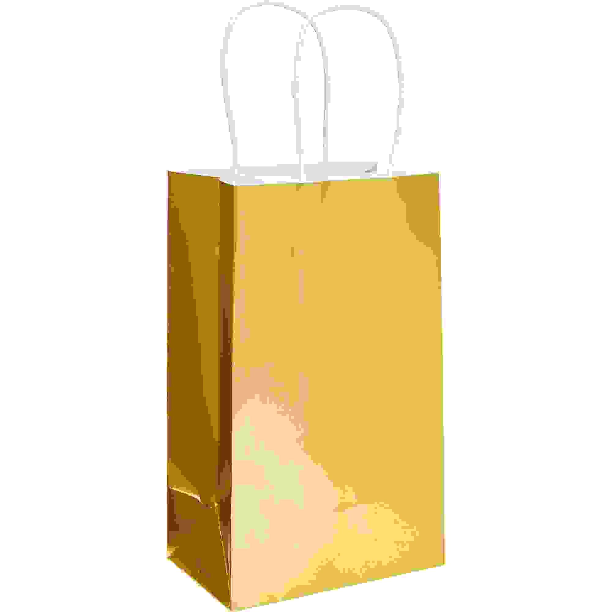 Extra Small Gold Paper Gift Bag Birthday Party Supplies