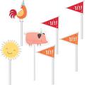 Friendly Farm Cake Toppers 12ct