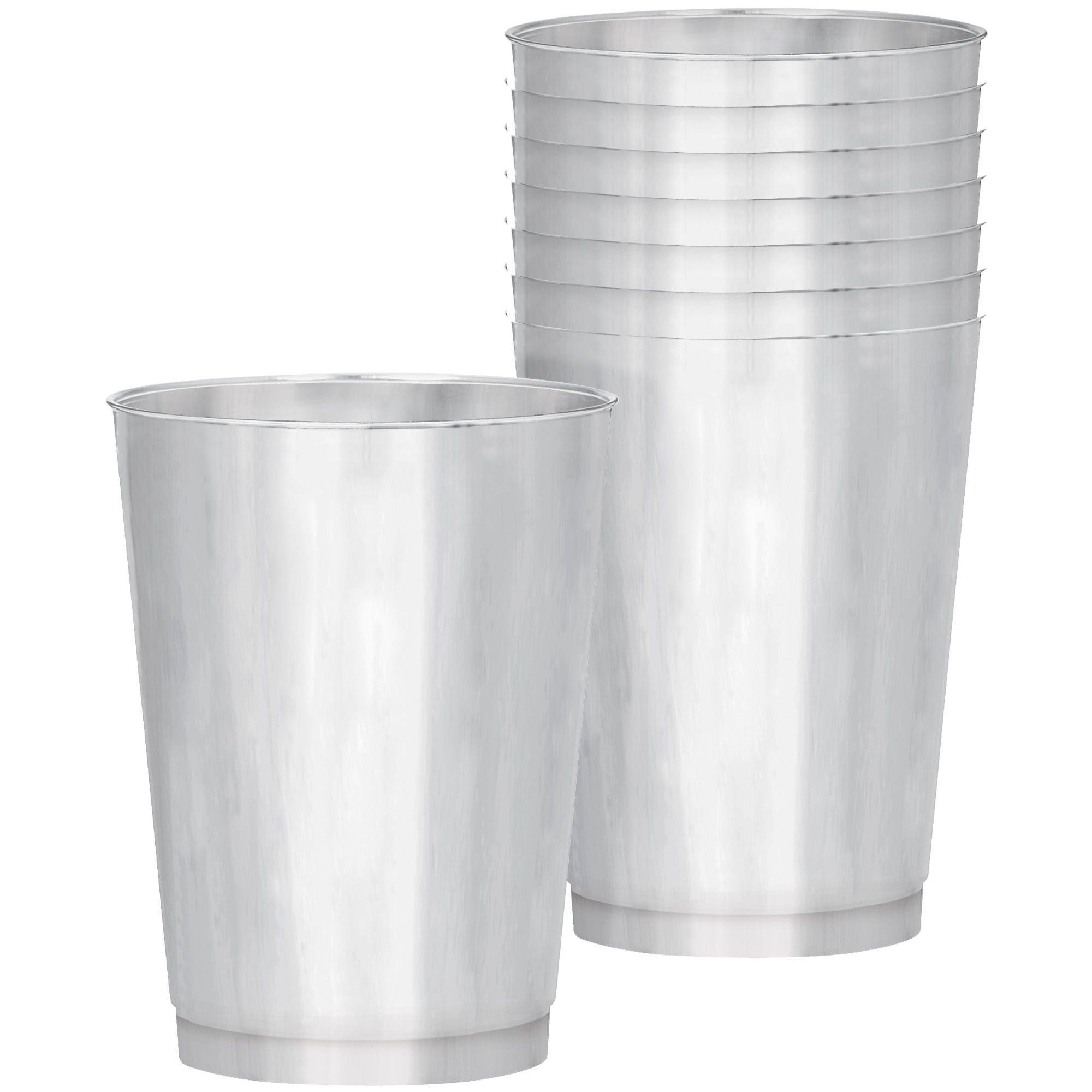 Silver Plastic Cups 30ct Party City