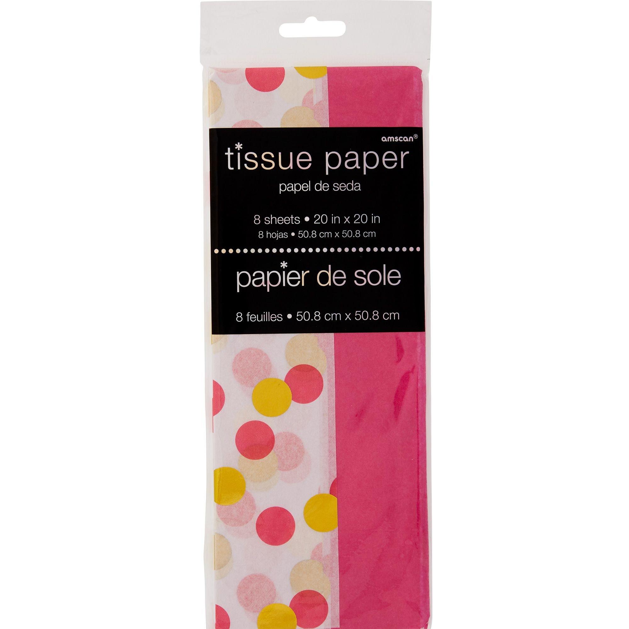 Pink and White Scalloped Tissue Paper — Trudy's Hallmark