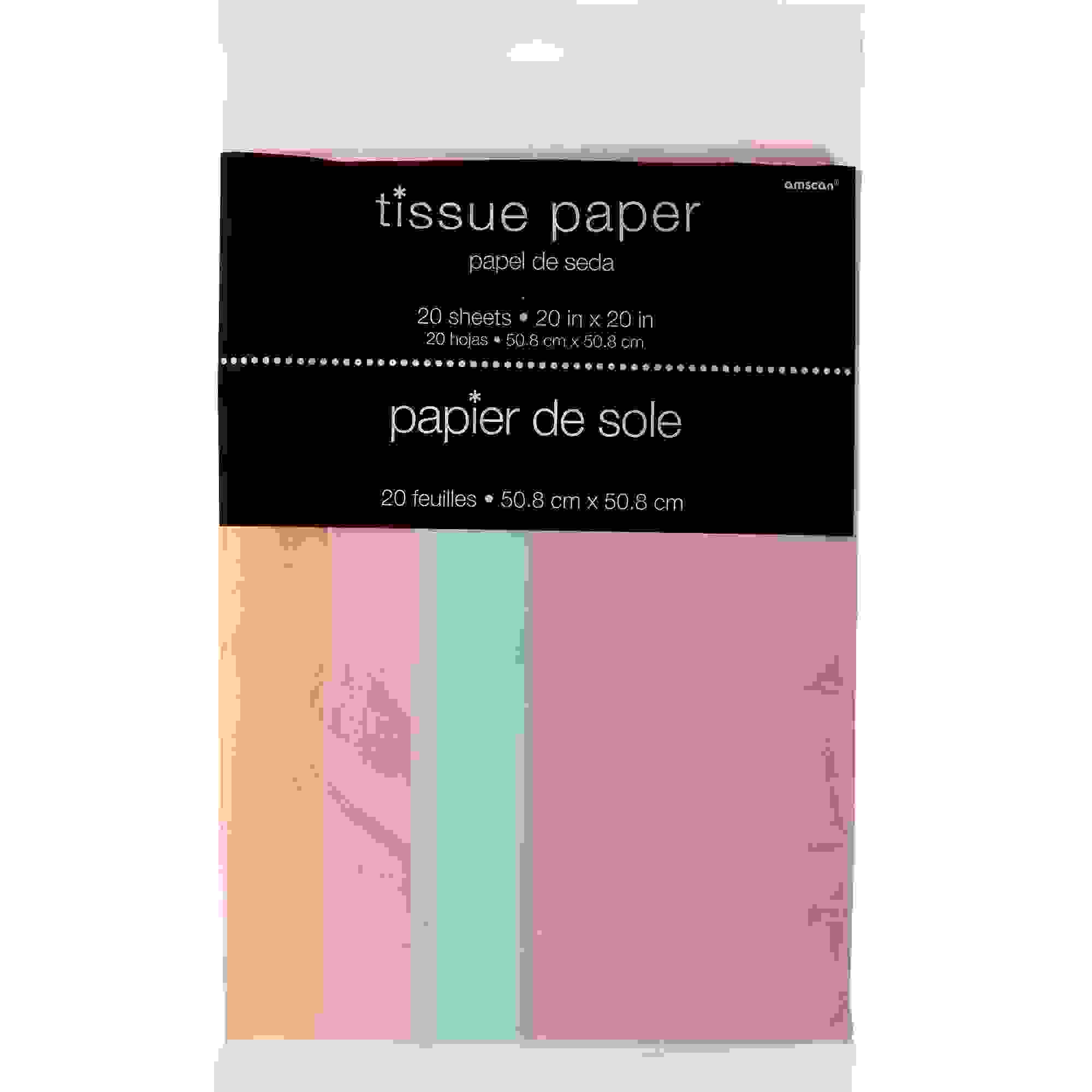 Pastel Tissue Paper 20ct