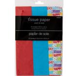 Rainbow Happy Birthday Tissue Paper 20ct