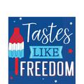 Patriotic Tastes Like Freedom Lunch Napkins 16ct