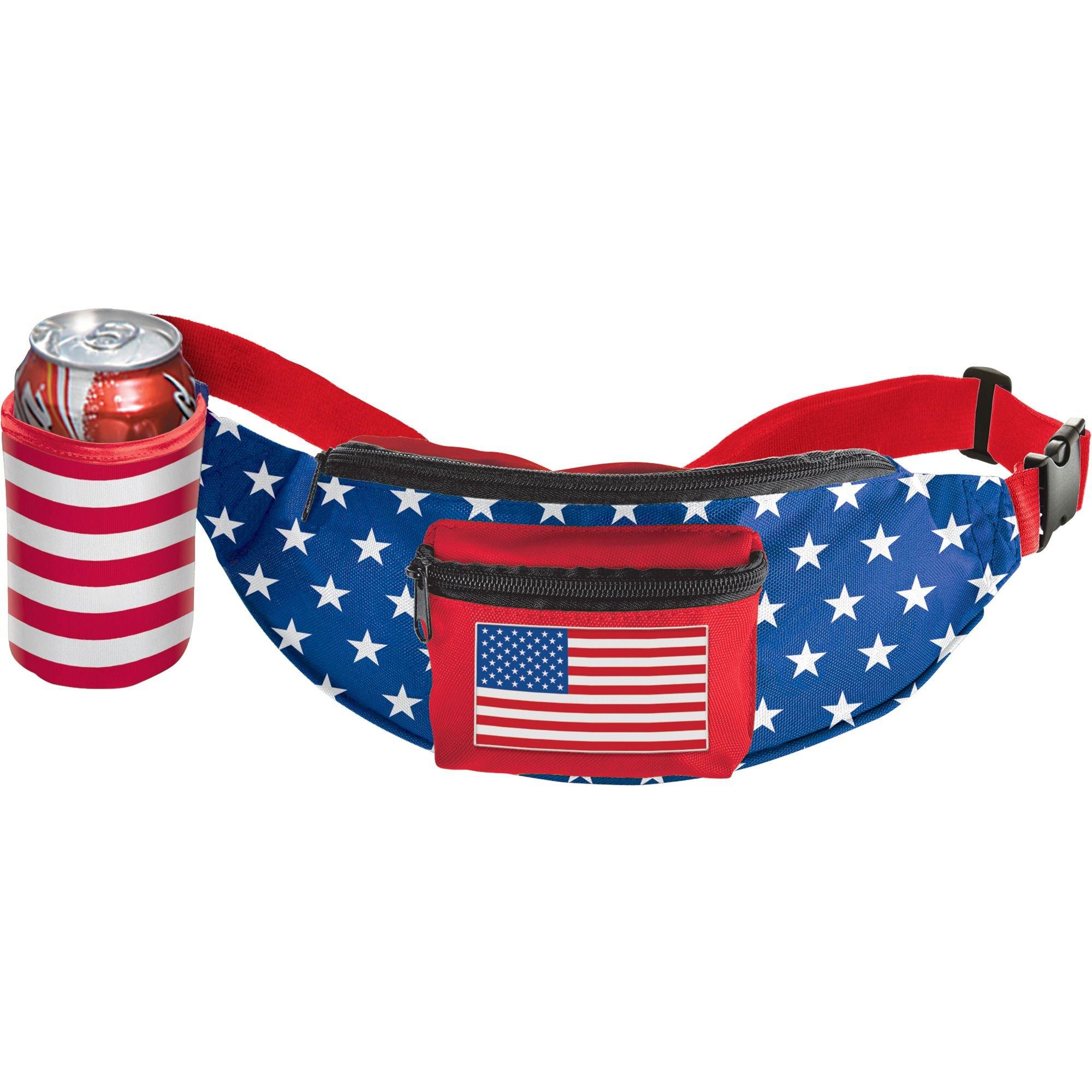 Patriotic American Flag Fanny Pack