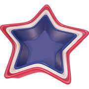 Nested Red, White & Blue Star Bowls 3ct