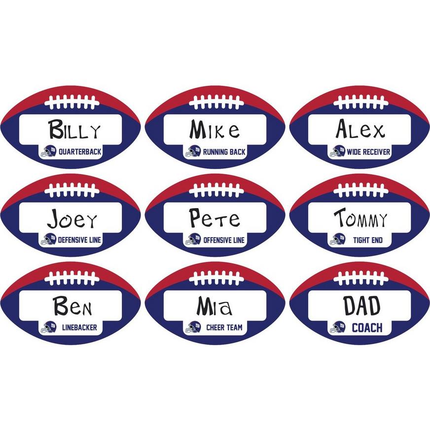 New York Giants Place Cards 9ct