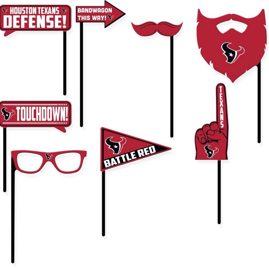 Houston Texans Photo Booth Props 9ct