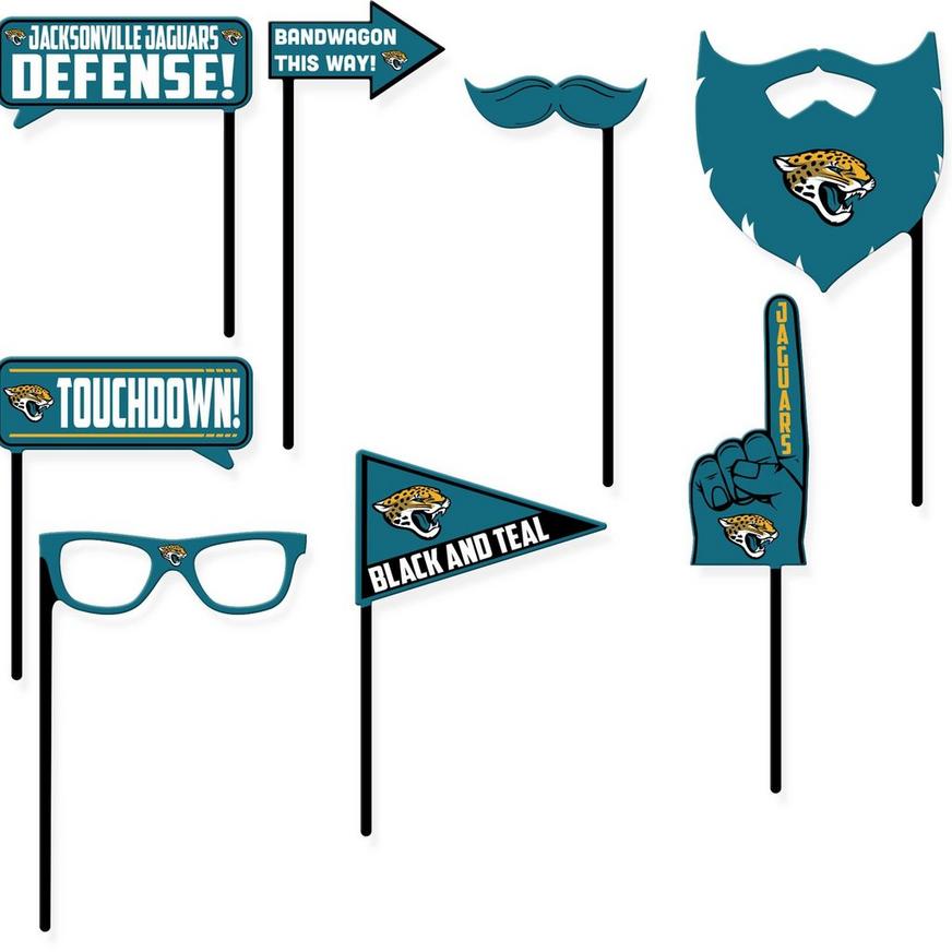 Jacksonville Jaguars Photo Booth Props 9ct