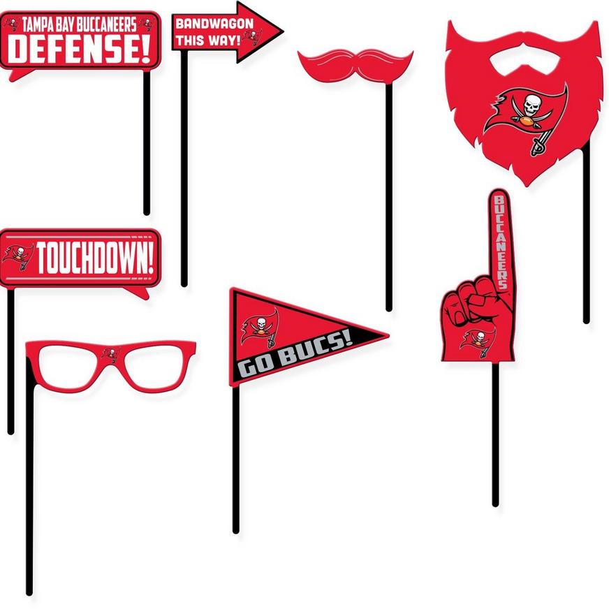Tampa Bay Buccaneers Photo Booth Props 9ct