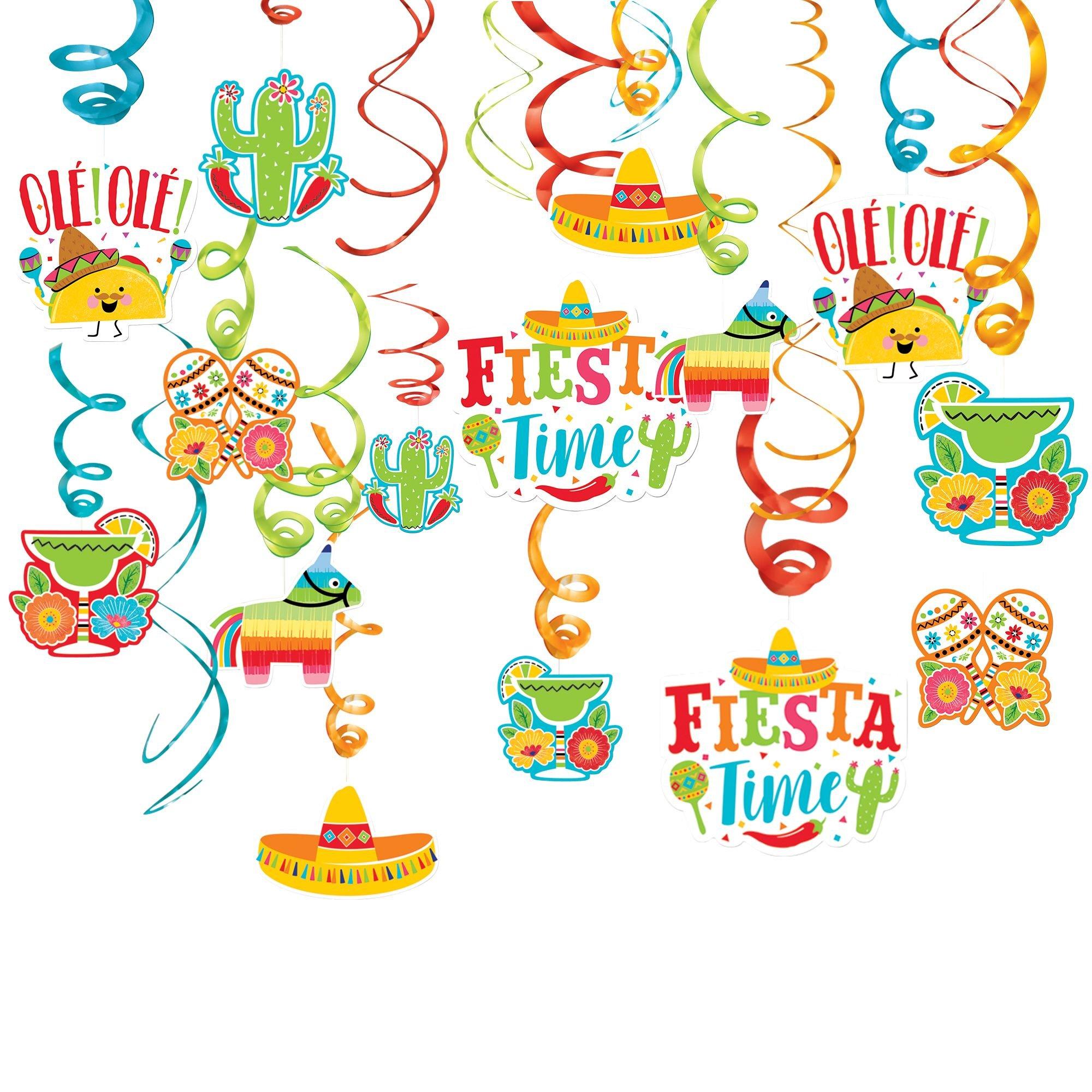Sparkle and Bash 80-Pack Let's Fiesta Party Supplies, Mexican