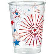 Patriotic Red, White & Blue Stars Plastic Cups 40ct