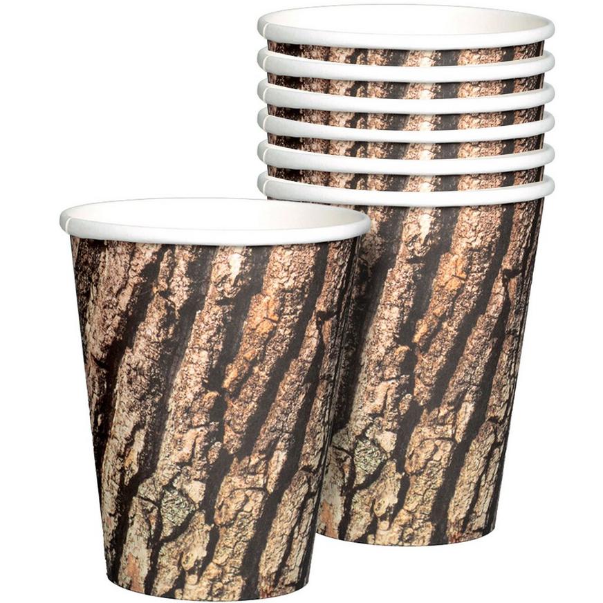 Cut Timber Cups 8ct 