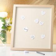 Wedding Guest Book Frame with Hearts 202pc