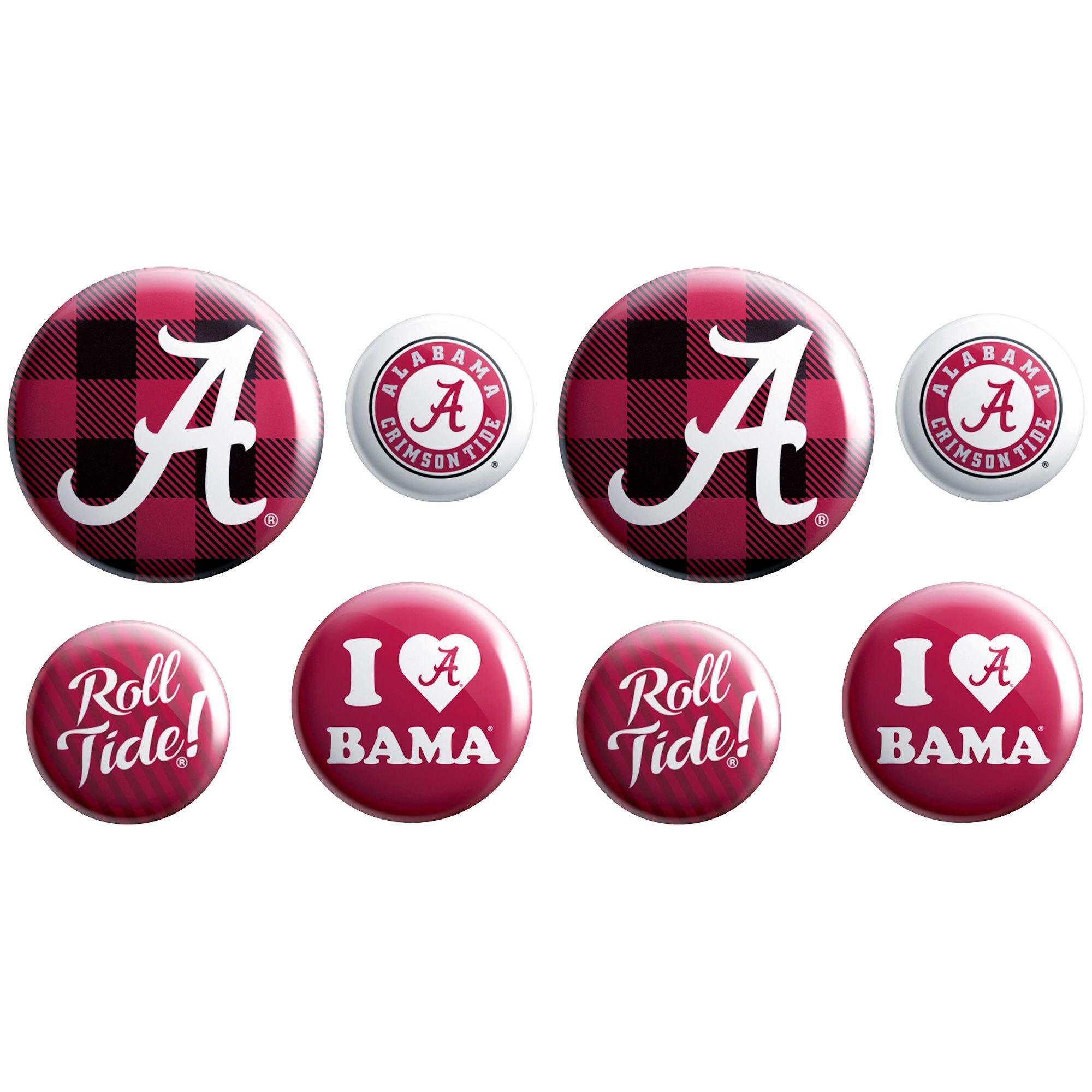 Alabama Crimson Tide Buttons 8ct