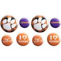 Clemson Tigers Buttons 8ct