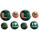 Miami Hurricanes Buttons 8ct