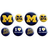Michigan Wolverines Buttons 8ct