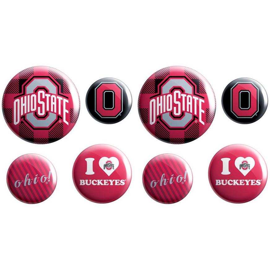 Ohio State Buckeyes Buttons 8ct
