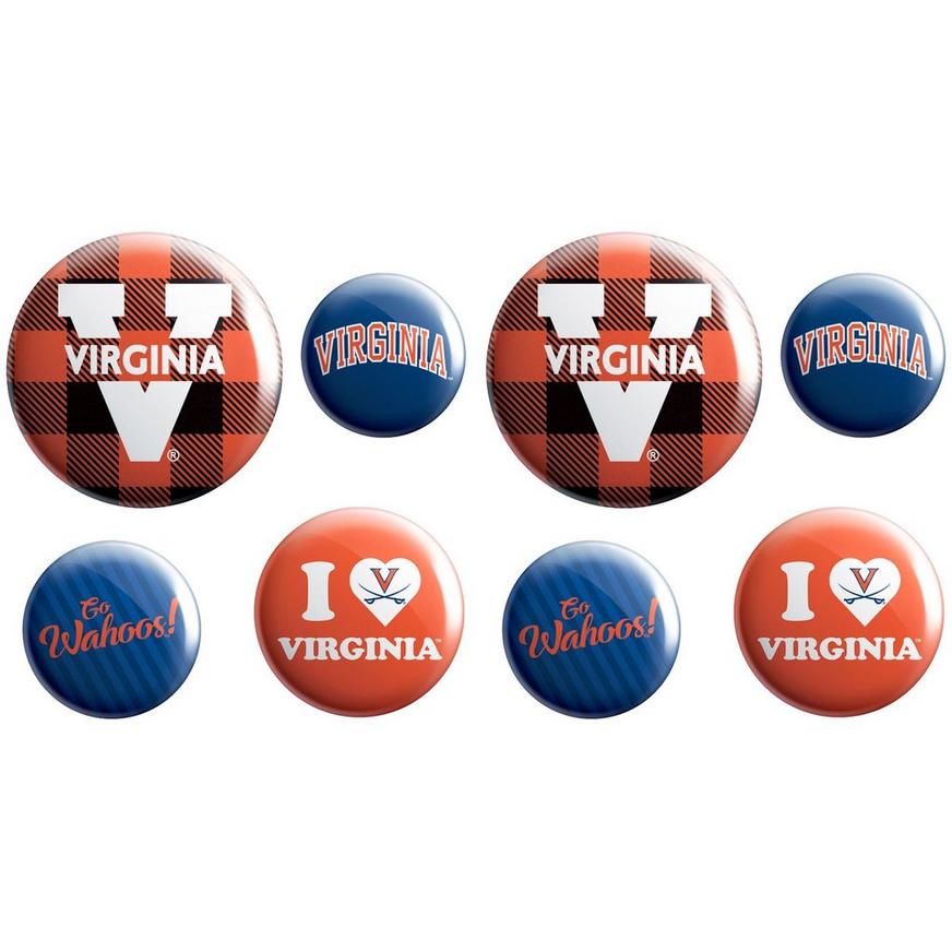 Virginia Cavaliers Buttons 8ct