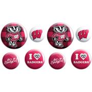 Wisconsin Badgers Buttons 8ct