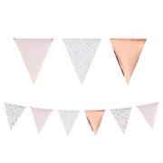 Ginger Ray Floral & Rose Gold Pennant Banner