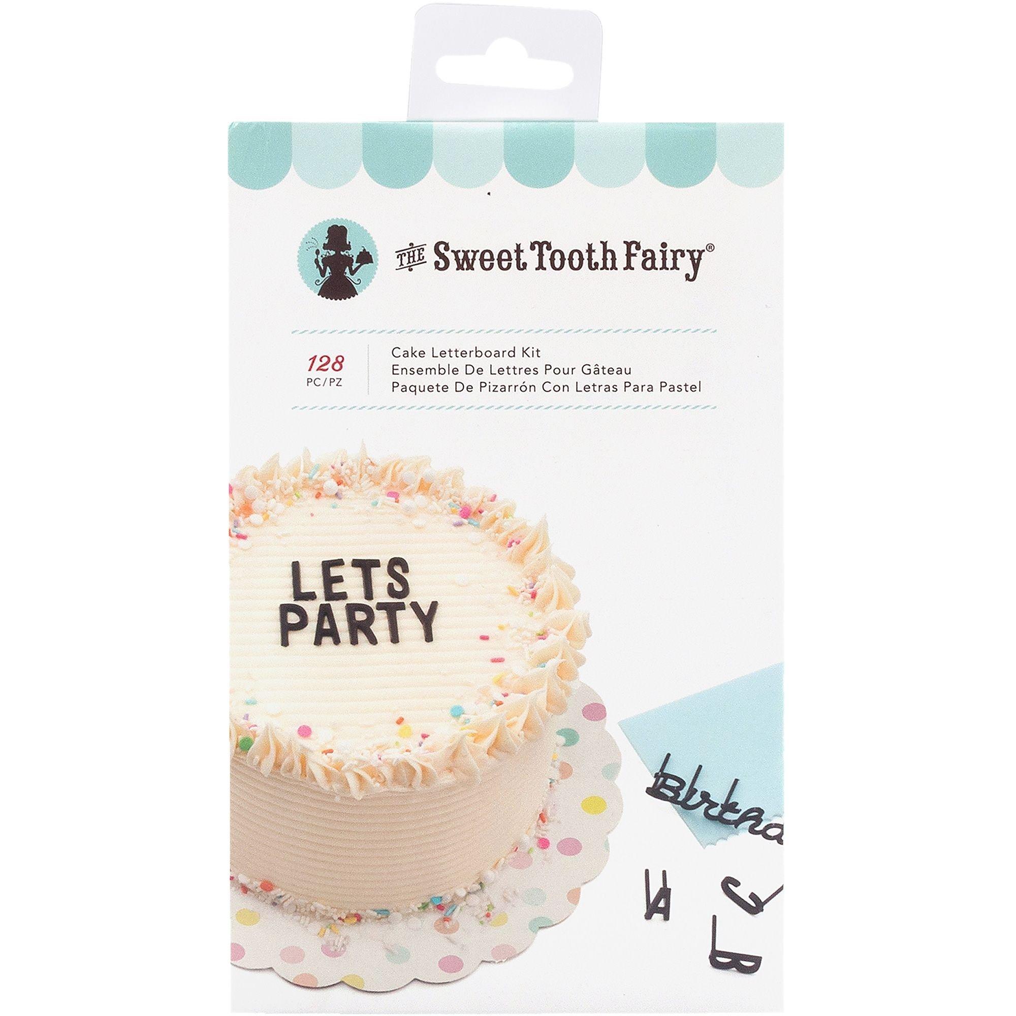Sweet Tooth Fairy Black Cake Letterboard Kit 128pc
