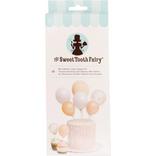 Sweet Tooth Fairy Air-Filled Gold Mini-Balloon Cake Topper Kit 18pc