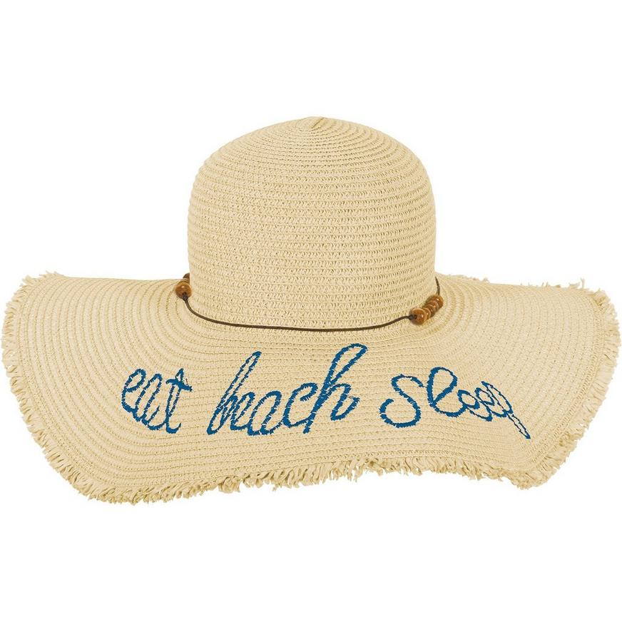 Eat Beach Sleep Straw Hat